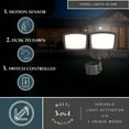 thumbnail image 2 of Bronze Integrated LED Motion Sensor Dusk to Dawn Outdoor Security Flood Light - 240 Degree - 85 Ft., 2 of 14