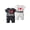 White, variant on Infant Baby Boy Girl 2 Pack Letter Romper Short Sleeve One Piece Jumpsuits Clothes Sets Black & White 3-6 Months