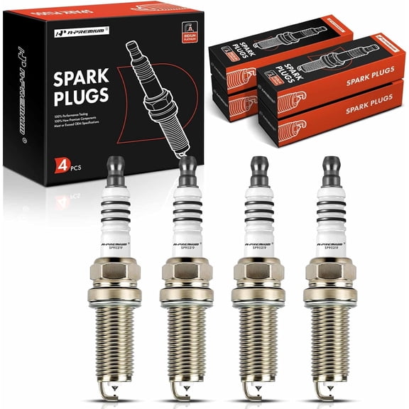 A-Premium Iridium & Platinum Spark Plugs Compatible with Jeep Wrangler 2018-2020, Cherokee2019-2020 & Dodge Hornet 2023 & Alfa Romeo Giulia 2017-2024, Stelvio 2018-2024, 2.0L, Pack of 4