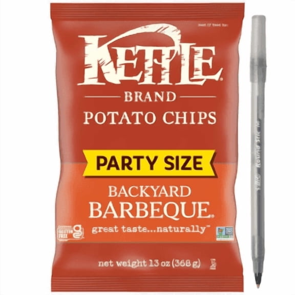 Kettle Brand Potato Chips Backyard Barbeque Kettle Chips Party Size With Pan