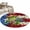 Red, variant on Funny Guitar Frog Round Rug 3ft Washable Circle Entryway Rugs Non Slip Red Blue White Floral Puerto Rico Flag Area Rug Indoor Floor Carpet for Bedroom Kitchen Living Room Office Dining Room Nursery