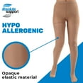 thumbnail image 4 of Made in USA - Opaque Compression Pantyhose for Women 20-30mmHg - Beige, Large, 4 of 9