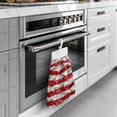 thumbnail image 4 of ZIATUBLE American Flag Hand Towels with Loop Soft Dish Towels for Kitchen Drying Absorbent Kitchen Hanging Towels for 4th of July Easy to Clean Hand Towels for Bathroom Decoration, 4 of 7
