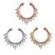 thumbnail image 4 of De Aros Falsos Para La Nariz Para Mujer, Aro De Aleación De Diamante Para La Nariz, Tendencia De Perforación Con Personalidad Para Mujer, Clip Simple Sin Agujeros En Forma De U Para Uso Diario 6 Uds matsuzay AP005778-00, 4 of 6