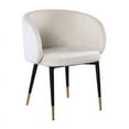 thumbnail image 3 of Hemingway Velvet Upholstered Side Chair in Cream, 3 of 5
