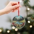 thumbnail image 6 of Skull Camping Crystal Glass Ornament Vintage Halloween Skull Round Christmas Ornament Holiday Decor And Xmas Gifts Ideas, 6 of 8