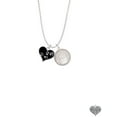 thumbnail image 2 of Delight Jewelry Black Enamel Heart with Paw Prints To the World You are a Mother Locket Necklace, 2 of 4