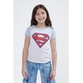 thumbnail image 2 of Camiseta DC Comics Justice League con el logo de Supergirl White 5, 2 of 6