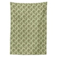 thumbnail image 3 of Ambesonne Cactus Tablecloth Rectangular Table Cover, Mexican Inspired Flora, 60"x90", Pistachio Green Caramel, 3 of 4