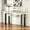 Black, variant on 37.2" Modern Glass Coffee Table, 2-Layer Tempered Glass Top with Storage Shelf, Stainless Steel Frame, Minimalist Accent Table for Living Room