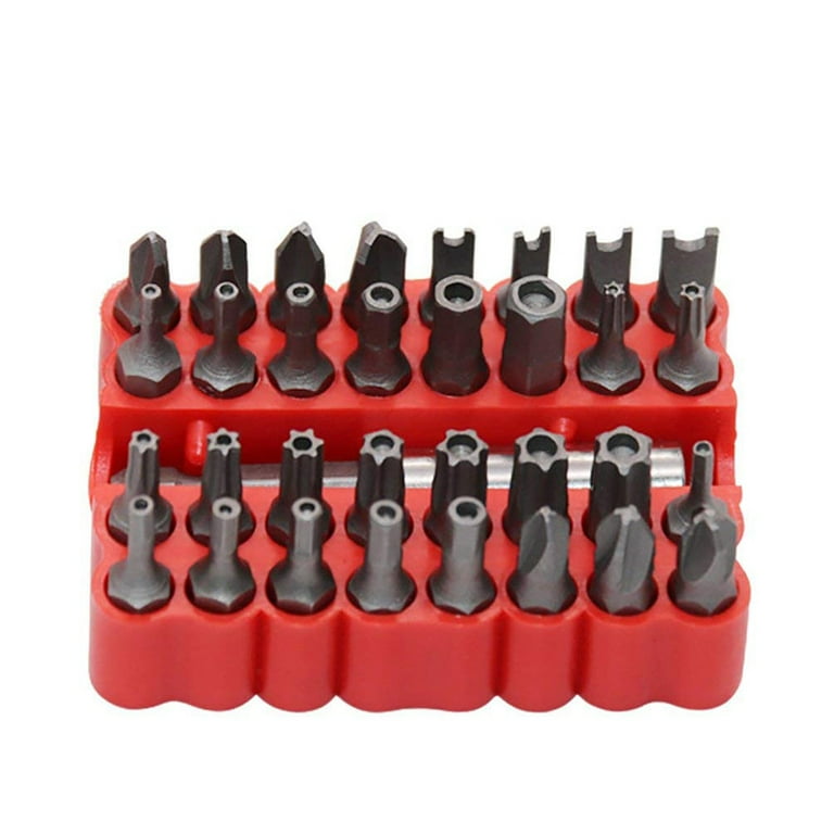FANCY 33pcs Screwdriver Head Hollow Screwdriver Set Hex Screwdriver with Holder Screw Special Head