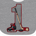 thumbnail image 4 of Inktastic First Birthday Red Hockey Boys or Girls Baby Bib, 4 of 4