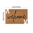 thumbnail image 2 of FastXmas Easter Cute Bunny Welcome-Doormat for Outdoor-Entrance, Colored Eggs Spring Coir Non-Slip Indoor Home Decor Front Door Mats for Bedroom Kitchen(23.6"x15.7"), 2 of 5