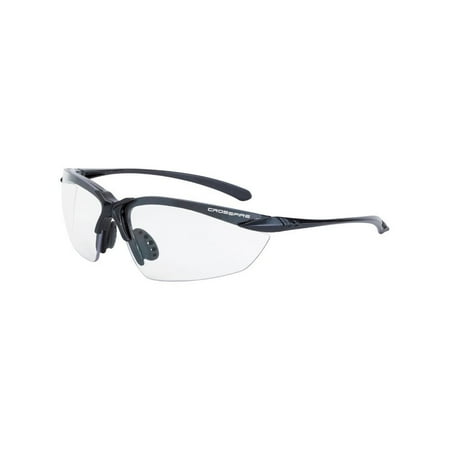 924 Sniper Safety Glasses with Black Frame and Clear Lens, Meets ANSI Z87.1 Standards By Crossfire Eyewear