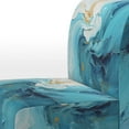 thumbnail image 4 of Designart « Azure Euphony I » Fauteuil d'Appoint Rembourré Bleu Sarcelle Azur - Fauteuil Moderne pour Chambre, 4 of 7
