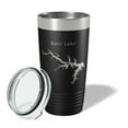 thumbnail image 2 of Kerr Lake Reservoir Buggs Island Tumbler Lake Map Travel Mug Insulated Coffee Cup Roanoke River North Carolina Virginia 20oz Black, 2 of 5