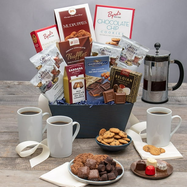 Coffee & Chocolates Gift Basket Classic (Ice Packaging