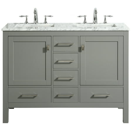 Eviva Aberdeen 48 Gray Bathroom Vanity Walmart Com