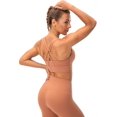 thumbnail image 4 of SURJDE Women's Strappy Sports Bra Medium Support Workout Training Top, 4 of 7