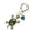 Green, variant on Keychain Sparkling Rhinestones Turtle Shape Bag Ornament with Faux Pearls Decor Bags Keys Decoration