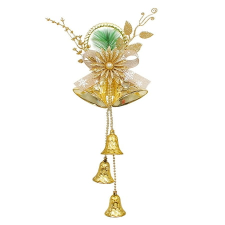 

Chandelier Parts Metal Cups Christmas Bells Christmas Tree Ornaments Pendant Shopping Mall Window Double Bells Ornaments