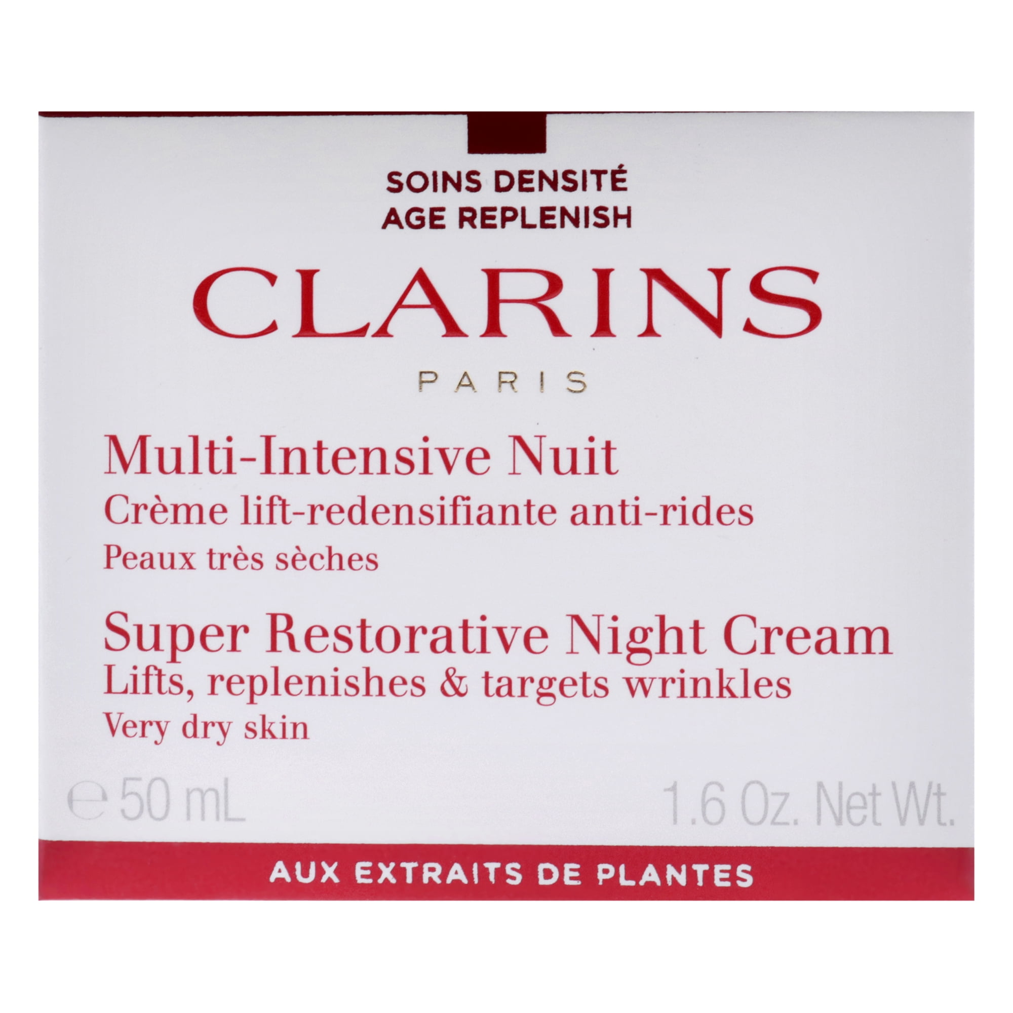 Super Restorative Night Cream - Very Dry Skin by Clarins for Women - 1.7 oz Cream