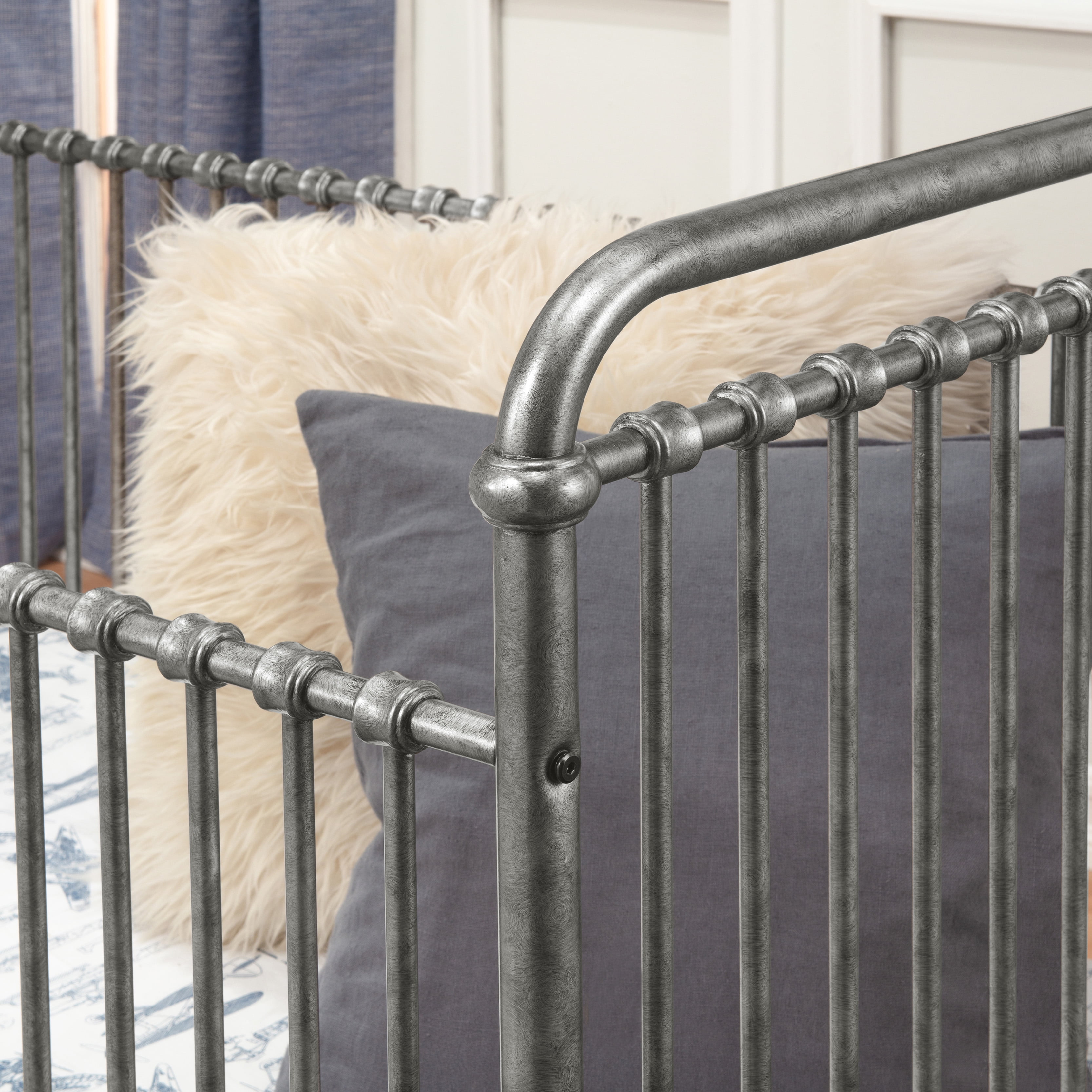 Namesake Abigail 3 in 1 Convertible Crib in Vintage Silver