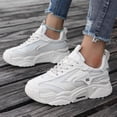 thumbnail image 2 of Junboys Womens Warm Fall Winter Casual Sneakers - Stylish Colorful Tennis Shoes for Daily Walking Comfort,White 41, 2 of 7