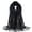Black, variant on Womens Scarfs BWASD Long Shawl Wrap Lace Hijab Neckerchief Casual Lightweight Soft Muslim Scarf Sunscreen for Spring Summer Go Out Black