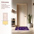 thumbnail image 3 of Flatwoven High Traffic Area Rug, Elegant Galactic Minimalist Touch, Non Slip, Stain Resistant, Washable Area Rugs for Living Room, Bedroom(Purple, 8X10), 3 of 8