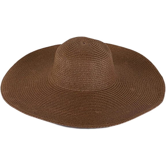 PIKADINGNIS Women Sun Hat Summer Straw Hat Floppy Beach Hat Wide Brim UV Protection Hats UPF 50+