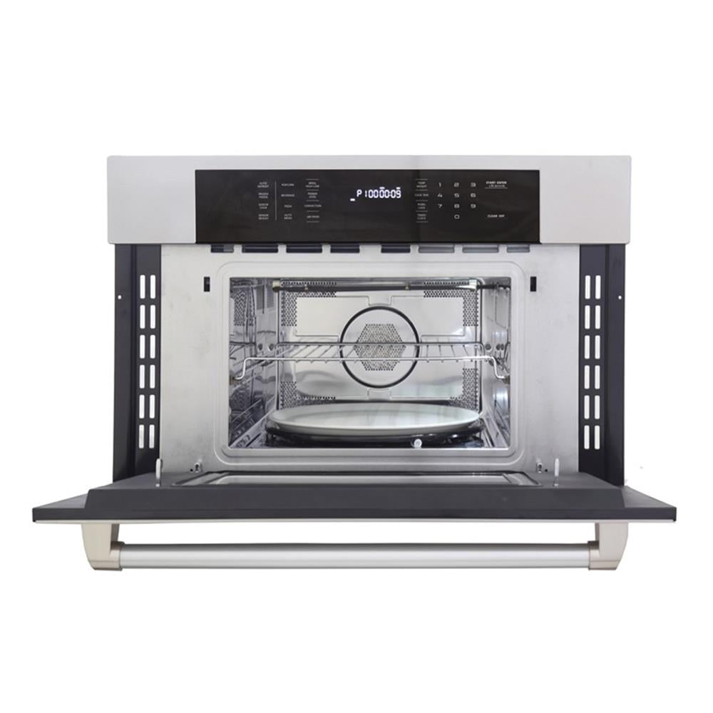 Pemberly Row Stainless Steel Air Fryer & Convection Built In Microwave