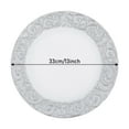 thumbnail image 3 of 50Pcs Silver Charger Plates Bulk, 13" Antique Charger Plates Set with Embossed Rim Reusable Serving Round Plate for Wedding Party Event Tableware (White Background with Silver Rim), 3 of 17