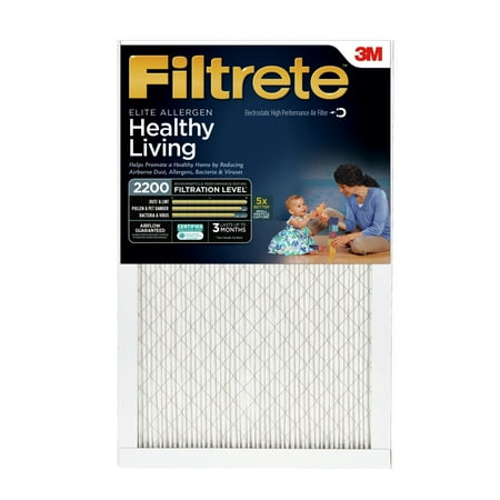 Home Depot Furnace Filtrete 14x20x1, Elite Allergen Reduction HVAC Furnace Air Filter, 2200 MPR, 1 Filter ()