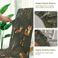 thumbnail image 5 of Yayeee 2 Pack Dining Chair Covers Stretch Parson Chairs Slipcovers Seat Protector, Green Forest Fox Pattern, 5 of 6