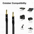 thumbnail image 2 of Coluber Cable Male to Male TS 1/4 Cable Pro Audio and Guitar Cord, 2 of 6