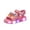 02Pink, variant on Win s Way Kids' Boys Girls LED Clogs Cute Garden Shoes