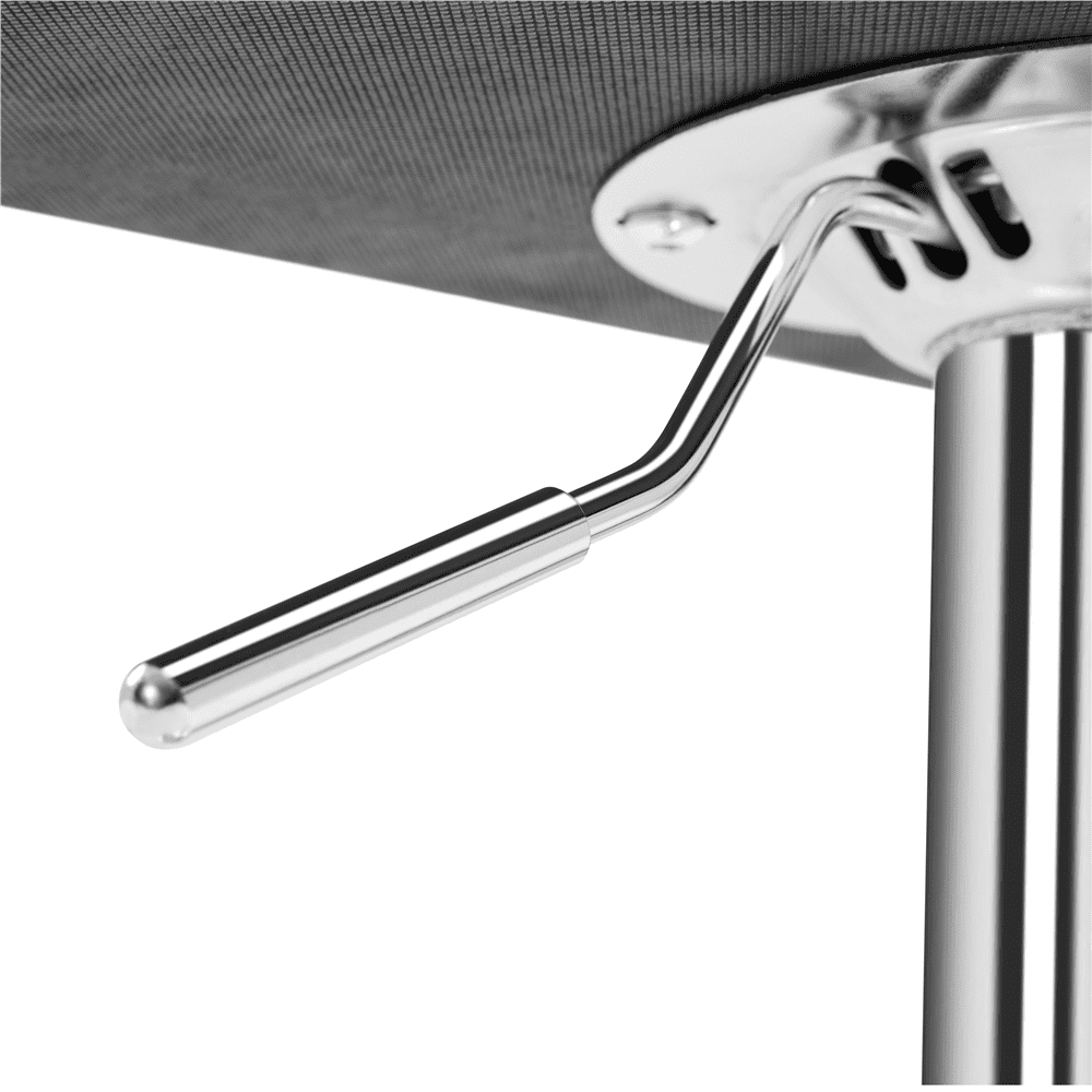 Alden Design Adjustable Swivel Bar Stools Modern Faux Leather Bar Chair Set of 2, White