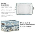 thumbnail image 2 of Yayeee Canvas Storage Basket with Handles for Shelves Fabric Bins Closet Organizer, Winter Village Serenity, 2 of 8