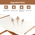 thumbnail image 2 of Ktaxon Teak Hammock Set, Complete with Stand & 600LB Capacity Weather-Resistant Polyester Fabric, 2 of 8