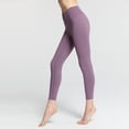 thumbnail image 6 of Women'S Yoga Pants High Waisted Leggings Running Pilates Workout Yoga Soft Pants Yoga Leggings Purple L, 6 of 7