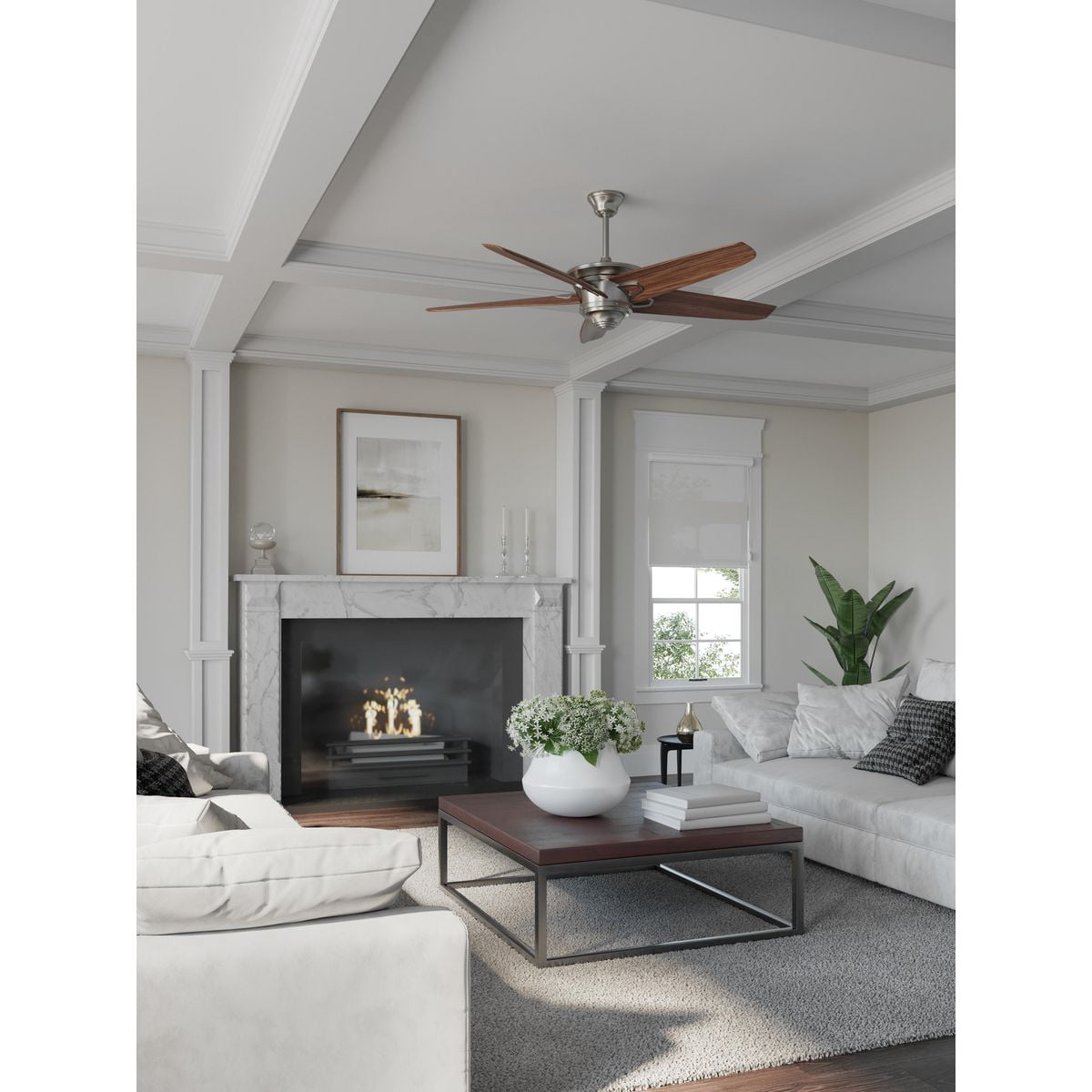 Caleb Collection 68" Five- Blade Ceiling Fan