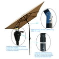 thumbnail image 6 of Patio Shades 6 x 9ft Patio Umbrella Outdoor Waterproof Umbrella with Crank and Push Button Tilt without flap for Garden Backyard Pool Swimming Pool Market,Garden Umbrellas, 6 of 7