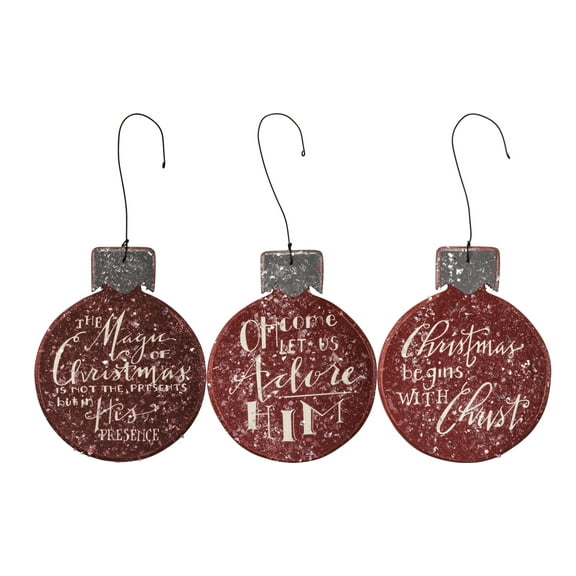 Primitives by Kathy Hand Lettered Ornaments, Christmas