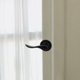 thumbnail image 4 of HONITANO Levier de Porte Extérieur avec Serrure Noir pour Entrée de Maison et Pièces Intérieures, 4 of 8