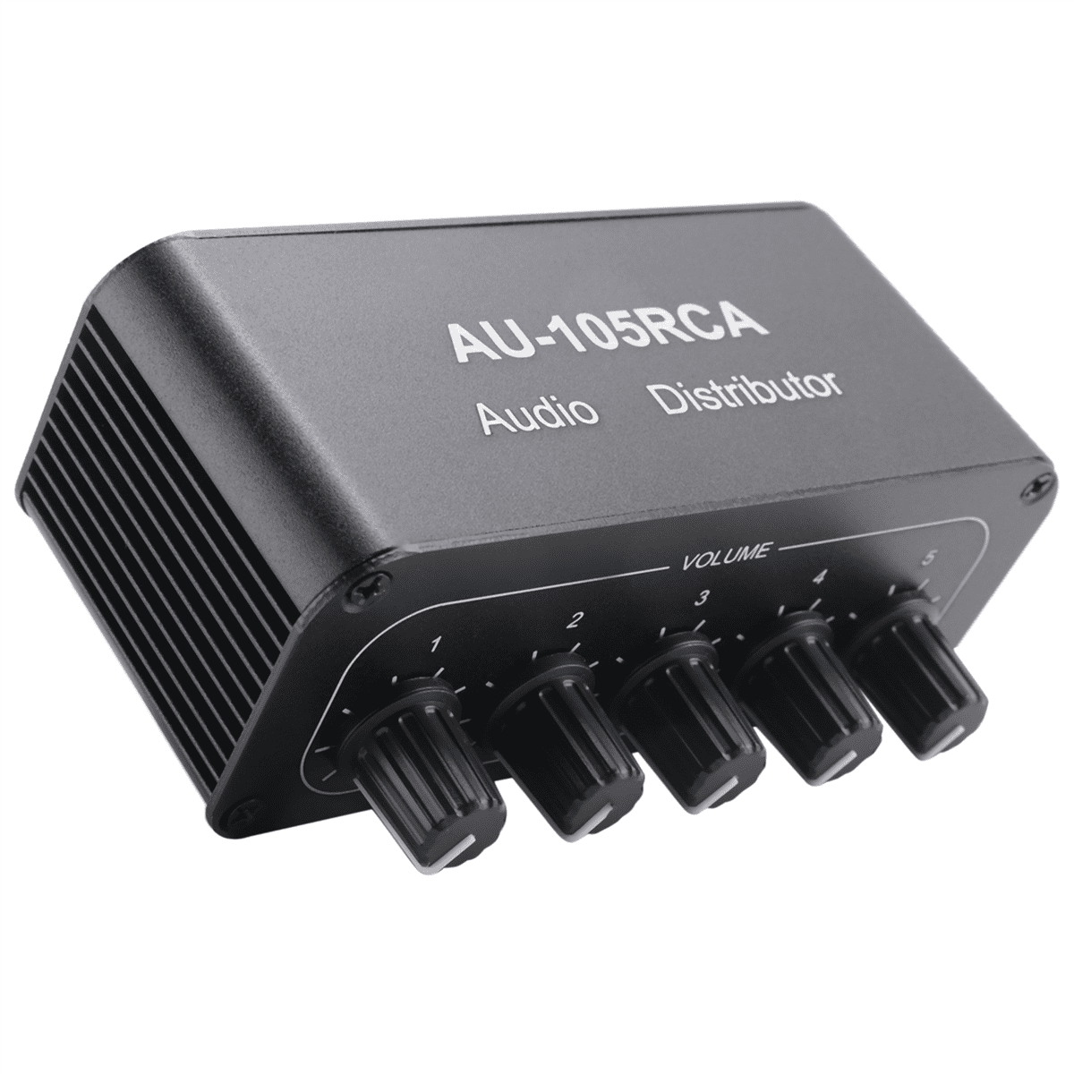 Stereo Audio Mixer 1 Input 5 Output Multi-Channel Source Distributor Interface for Power Amplifiers