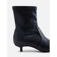 thumbnail image 5 of Scenario Women's Stretch Kitten Heel Faux Leather Booties, 5 of 7