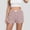 *Khaki, variant on Women’s Plaid Elastic High Waist Shorts with Drawstring ,Casual Loose Fit Summer Beach Shorts with Pockets Purple,Women's Plus XXL
