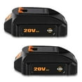 thumbnail image 6 of 2 Pack 20V 4Ah Compact Battery for Worx 20V Battery 2.0Ah WA3520 WA3525 WA3575 Compatible with WG630 WG322 WG543 WG163 20 Volts Lithium Ion Battery, 6 of 6