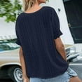 thumbnail image 3 of Gibobby Chiffon Blouses for Women Womens Casual Scoop Neck Loose Top Short Sleeve Chiffon Blouse Shirt Tops Stylish, 3 of 5